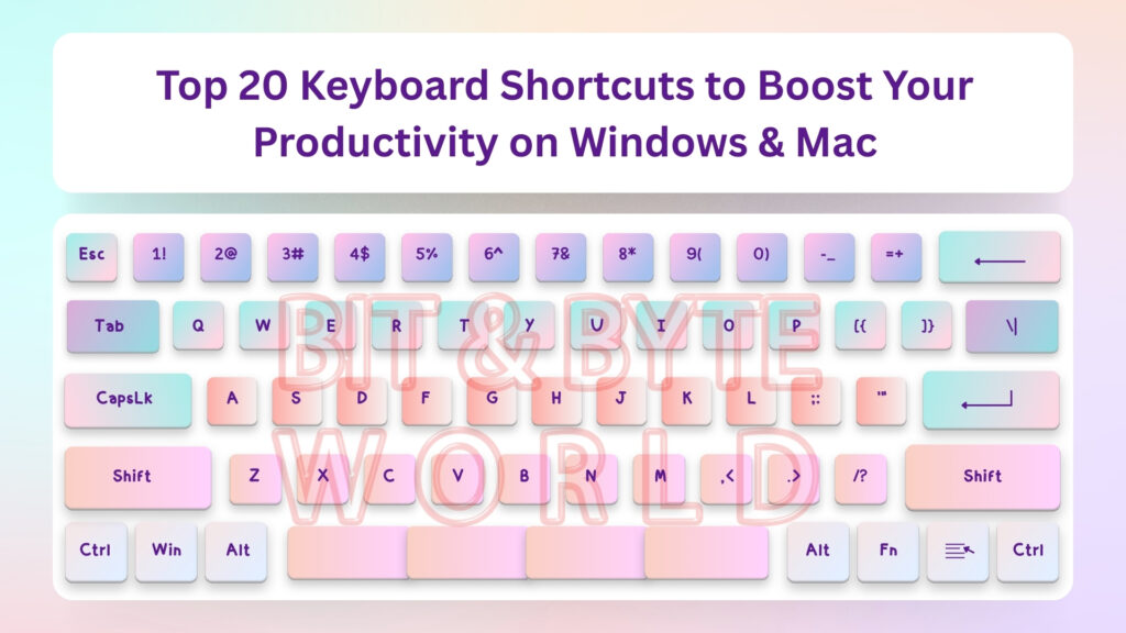 How Can You Boost Productivity? Try These 20 Keyboard Shortcuts for Windows & Mac